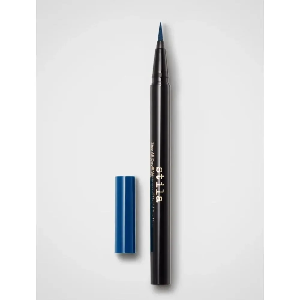 $25 Stila Stay All day Waterproof Liquid Eyeliner Marine Blue Felt Tip NIB NWT